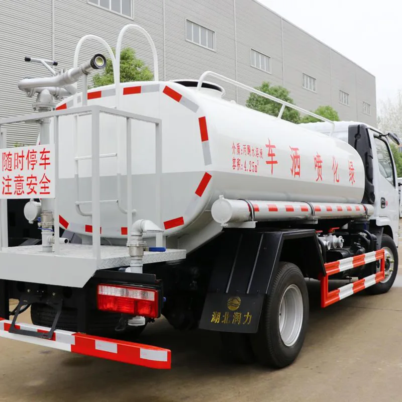 The function and application of the water sprinkler truck.